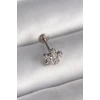 316L Çelik Gümüş Renk Zirkon Taşlı Yıldız Model Tragus Piercing