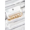 316L Çelik Halka Model Gold Renk 3lü Set Kadın Küpe