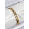 316L Çelik Örme Zincir Model Gold Renk Kadın Bileklik
