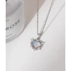 316L Çelik Zincir Gümüş Renk Kalp Model Kadın Kolye