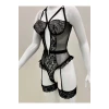 Afrodit Siyah Sexy Jartiyer Takım -1050