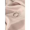 Ayarlamalı Gümüş Renk Metal Sarılan Eller Model Kadın Yüzük