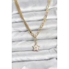 Gold Renk Pirinç Yıldız Model Kadın Kolye