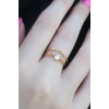 Gold Renk Zirkon Taşlı Taç Model Kadın Yüzük