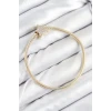 Pirinç Charm Zirkon Taşlı Yıldız Model Gold Renk Kadın Bileklik