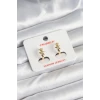 Pirinç Gold Renk Yıldız Kadın Küpe