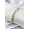 Pirinç VIP Seri Gold Renk Arpa Model Kadın Bileklik