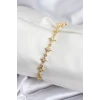 Pirinç VIP Seri Gold Renk Sıralı Kutup Yıldızı Kadın Bileklik