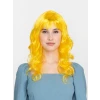 Sarı Renk Uzun Dalgalı Parti Peruğu