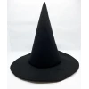 Siyah Renk Keçe Cadı Şapkası 35x38 Cm