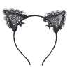 Siyah Kedi Dantel Taç + Eldiven Seti – Parti, Dans Ve Kostüm Kombini