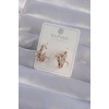 XUPİNG Rose Renk Zirkon Taşlı Halka Küpe