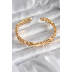 316L Çelik Gold Renk Dorika Model Kadın Bileklik