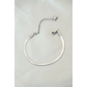 316L Çelik Gümüş Renk İtalyan Zincirli Bileklik