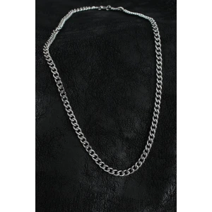 316L Çelik Klasik Zincir Model Gümüş Renk Erkek Kolye