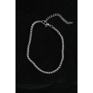 316L Çelik Örgü Model Gümüş Renk Erkek Bileklik