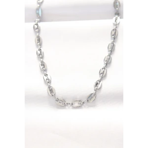 316L Çelik Silver Renk Gemici Zincir Kolye