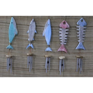 Ahşap Balıklı Metal Çan No:5