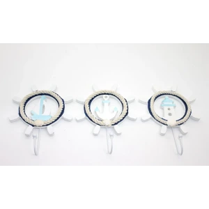 Ahşap Marin Dümenli Askılık Alk2476