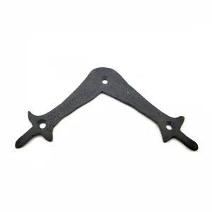 Antika Tarz Dekoratif Pirinç Zambak Gönye - Üst, 107x107 Mm, Oksit