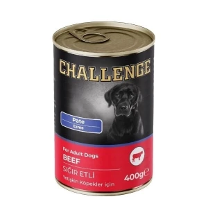 Challenge Pate Sığır Etli Yetişkin Konserve Köpek Maması 400 Gr