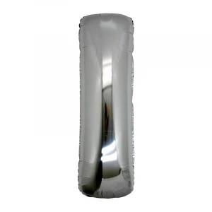 I Harf Folyo Balon Gümüş Renk  40 İnç