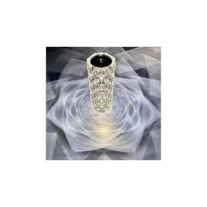 Kristal Masa Lambası Rgb Renk Değiştiren Gece Lambası 16 Renk Dokunmatik Kontrol Kumandalı