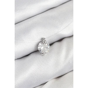 Misineli Zirkon Taşlı Model Gümüş Renk Hayalet Kolye