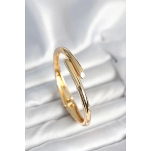 Pirinç Gold Renk Kadın Kelepçe Bileklik