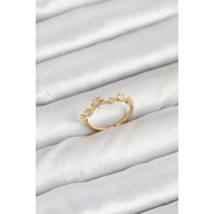 Pirinç Gold Renk Manifest Kadın Yüzük