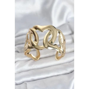 Pirinç Gold Renk Vintage Kadın Bileklik