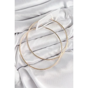 Pirinç Halka Model Gold Renk Kadın Küpe