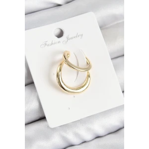 Pirinç Halka Model Gold Renk Sağ Kıkırdak Küpe