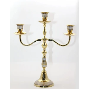 Pirinç Sedefli 3lü Şamdan 19124