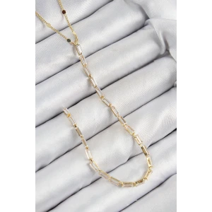 Pirinç Zirkon Taşlı Model Gold Renk Y Kolye