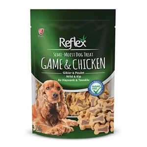 Reflex Av Hayvanlı ve Tavuklu Yarı Yumuşak Köpek Ödül Maması 150 Gr