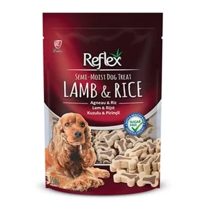 Reflex Kuzu ve Pirinçli Yarı Yumuşak Köpek Ödül Maması 150 Gr
