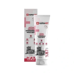 Supravet Kalsiyum ve Taurinli Hamile ve Yavru Kediler için Multi Vitamin Kedi Malt Macunu 30 Gr