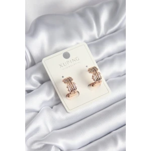 Xuping Model Zirkon Taşlı Halka Kadın Küpe