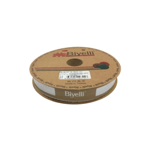 Biye Simli Katlı Kg Gümüş 2 cm 25 Metre %50 Simli % 50 Polyester