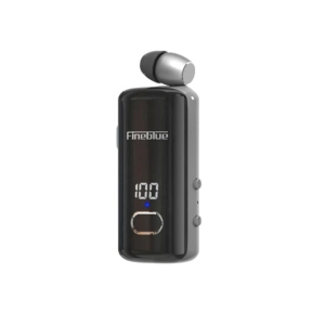 F580 Dijital Göstergeli Makaralı Titreşimli Bluetooth Kulaklık Siyah