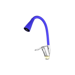 Oynar Başlıklı Çelik Spiral Üzeri Silikon Kaplama Musluk Başlığı Kobra Fonksiyonlu Musluk - Mavi