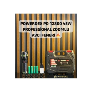 Pd-12800 45 Watt 4500 Lümen Zoomlu Profesyonel Avcı El Feneri