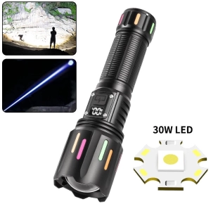 Ps-9954 30w Zoomlu Led Powerbank Özellikli Şarjlı Profesyonel El Feneri