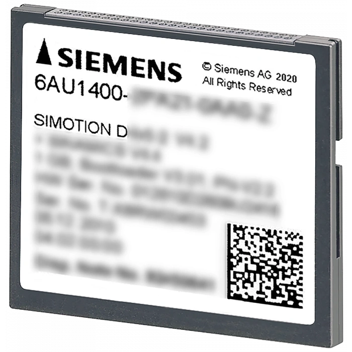6AU1400-2QA20-0AA0 SIMOTION drive-based 2 GB Compact Flash Card D4x5-2; SIEMENS
