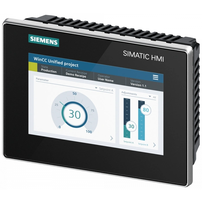 6AV2128-3GB06-0AX1 SIMATIC HMI MTP700, Unified Comfort Panel, touch operation, 7 SIEMENS