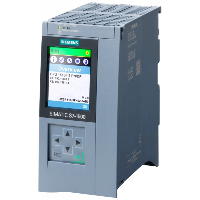 6ES7516-3FN02-0AB0 SIMATIC S7-1500F, CPU 1516F-3 PN/DP , SIEMENS