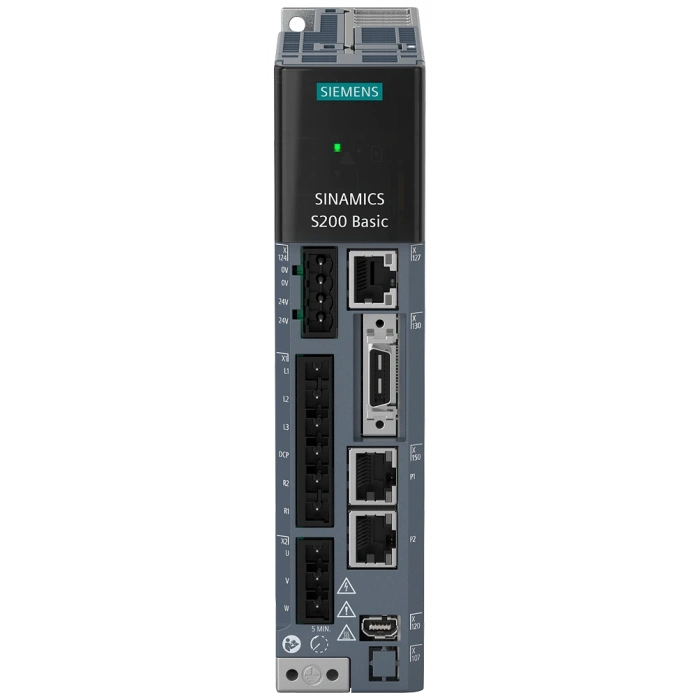 6SL5610-1BB10-2AF0 SINAMICS S200 Basic, with PROFI Input voltage: 200-240 V 1/3 AC; Motor: 0.2kW SIEMENS