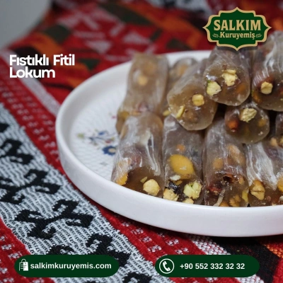 Sade Fıstıklı Fitil Lokum
