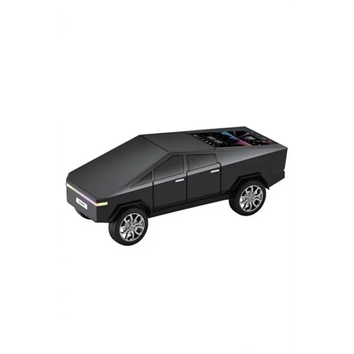 D68 Cyber Model Araba Tasarımlı Bluetooth Hoparlör 15w Güçlü Ses Rgb Led /tws/usb Siyah